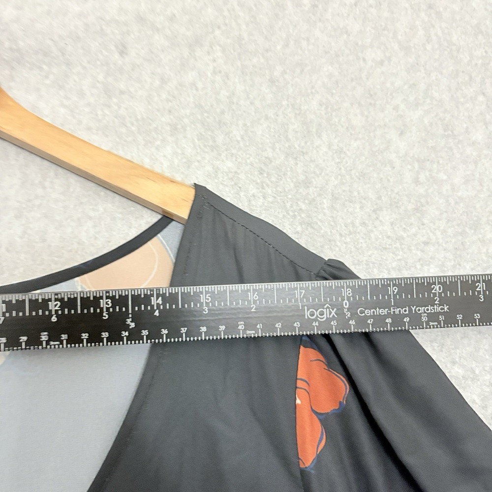 ModCloth 3X Dress Whats the Scoop Black Floral Babydoll Retro‎ 50s Rockabilly - Picture 9 of 11